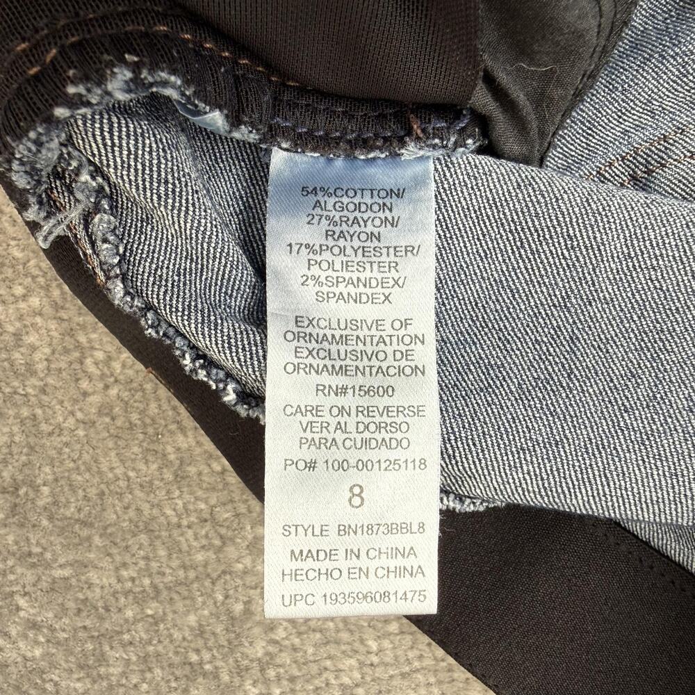 Democracy Jeans Womens 8 Blue Mid Rise Skinny Ab Technology Stretch Denim Pants - Picture 5 of 12